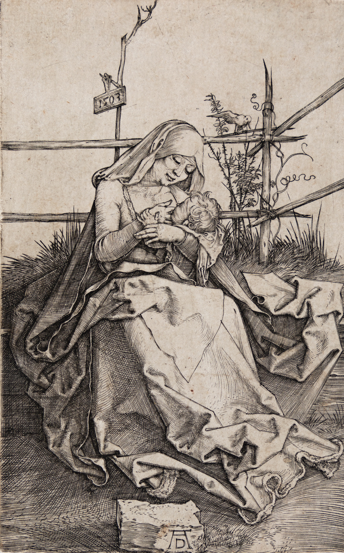 ALBRECHT DÜRER The Virgin and Child on a Grassy Bank.